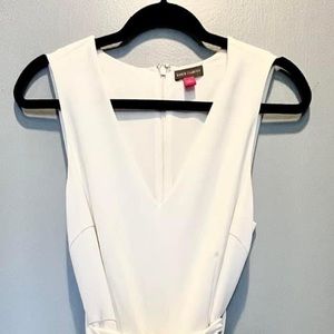 Vince Camuto Tie-Front Ivory Jumpsuit